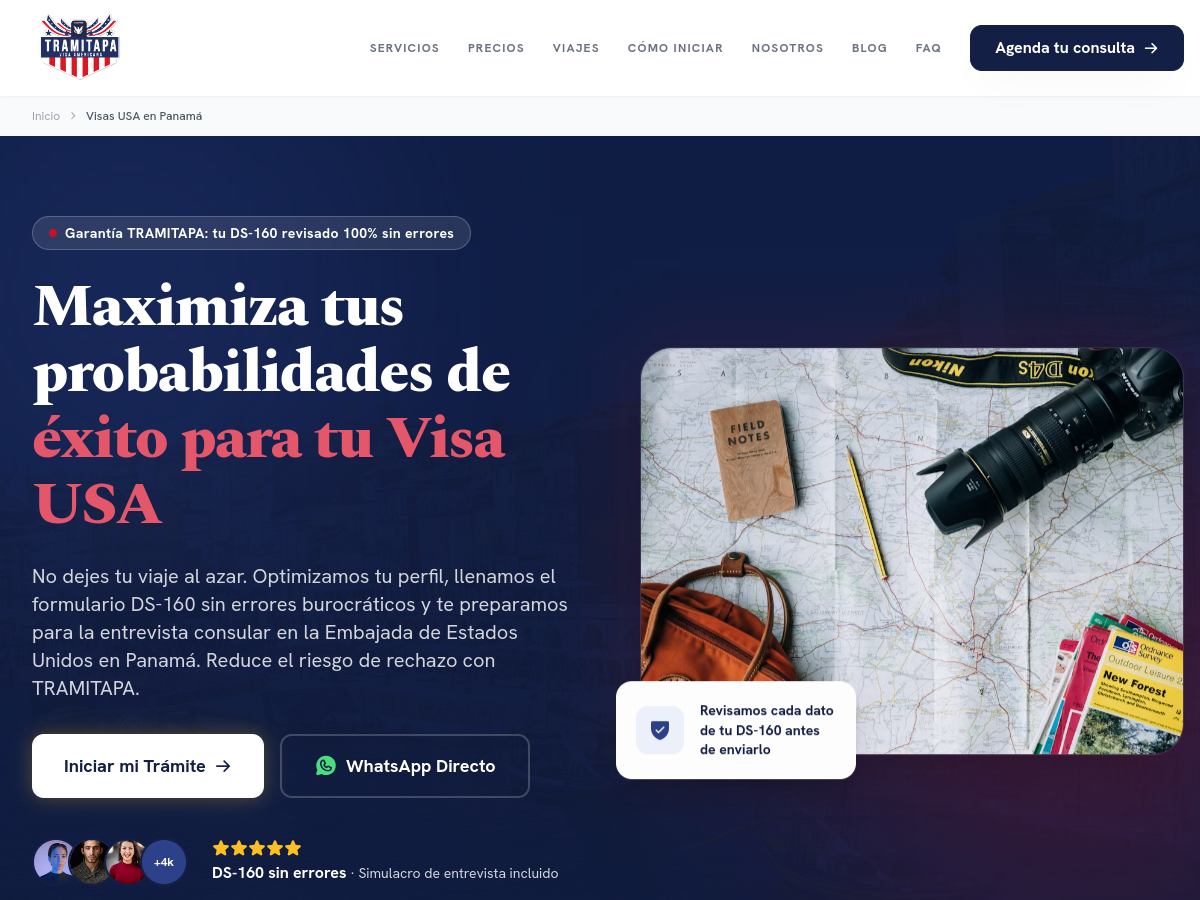 Sitio web de TramitaPa